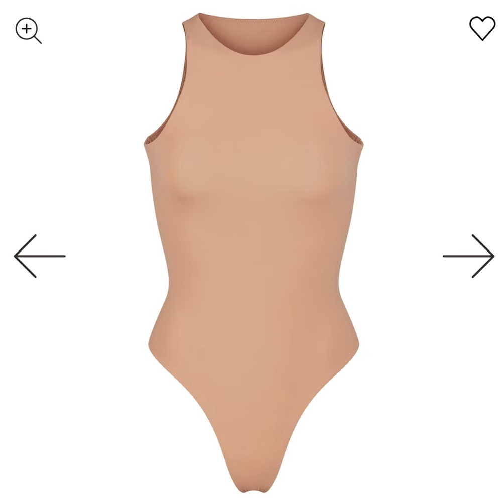 SKIMS fits everybody high neck Bodysuit Ochre